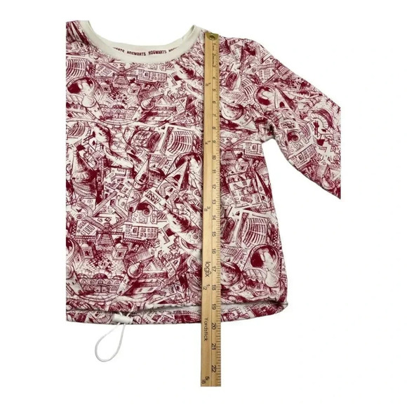 Harry Potter Hogwarts Marauders Map Crop Sweater Size Small - Picture 9 of 11